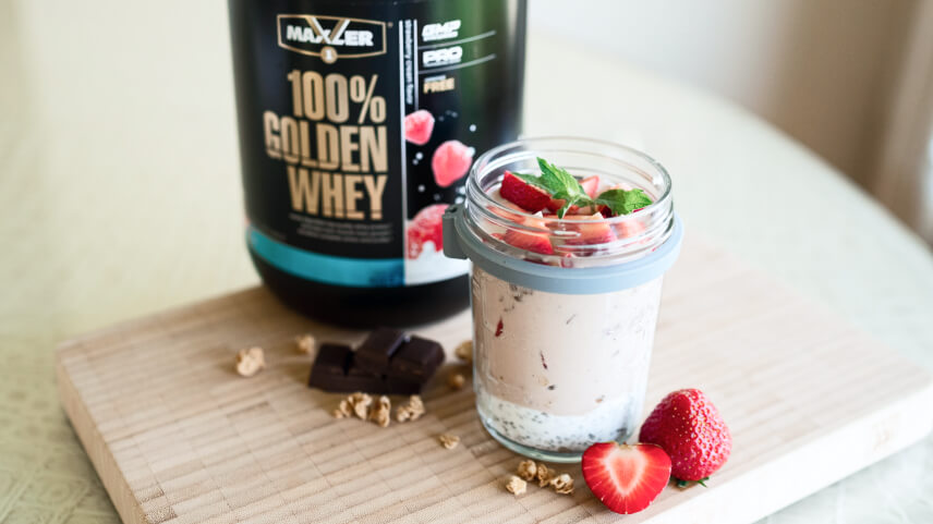 Strawberry Breakfast Glass