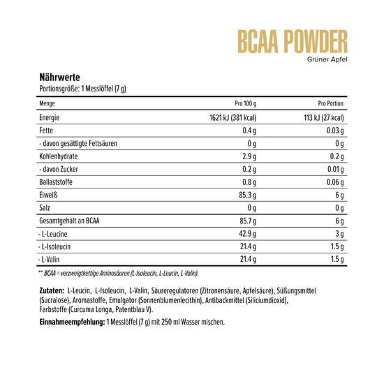 BCAA powder