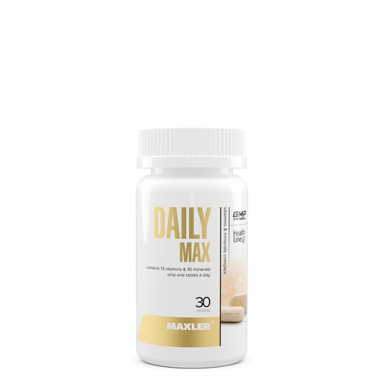 Maxler Daily Max supplement bottle on a white background