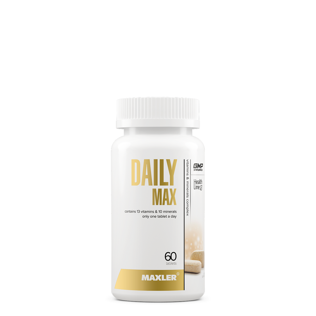 Maxler Daily Max supplement bottle on a white background