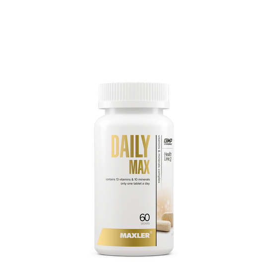 Maxler Daily Max supplement bottle on a white background