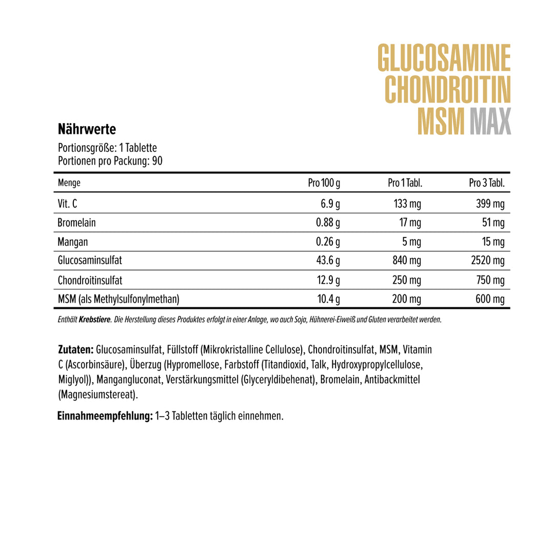 Glucosamin Chondroitin MSM Max