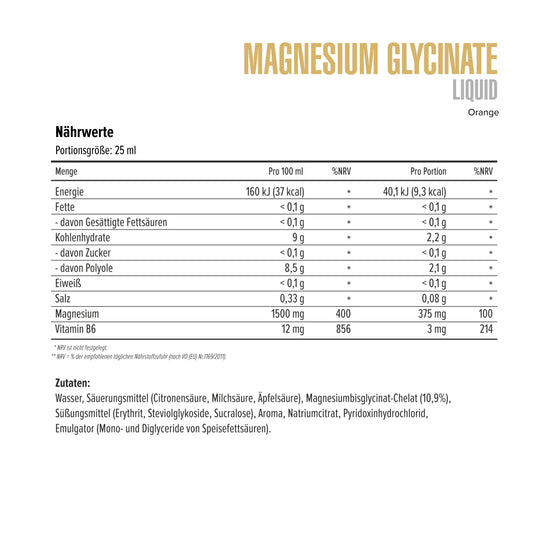 Magnesium Glycinat Shots
