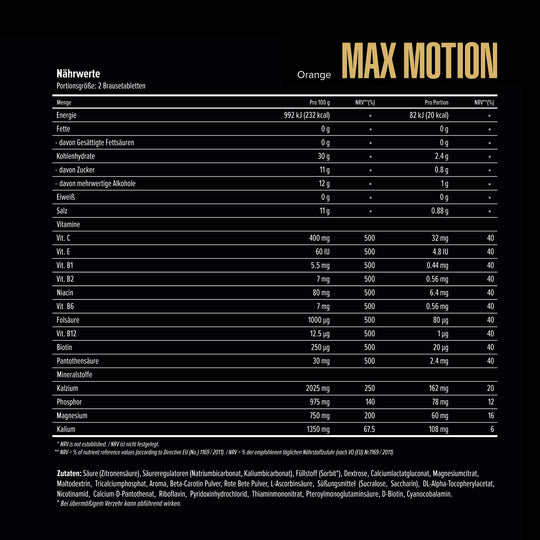 Max Motion Brausetabletten