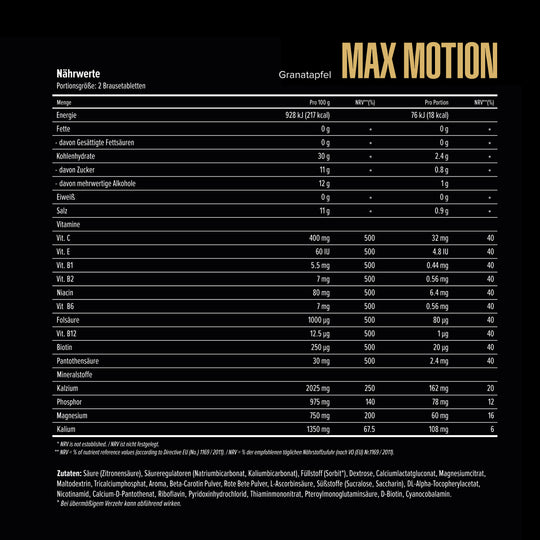Max Motion Brausetabletten