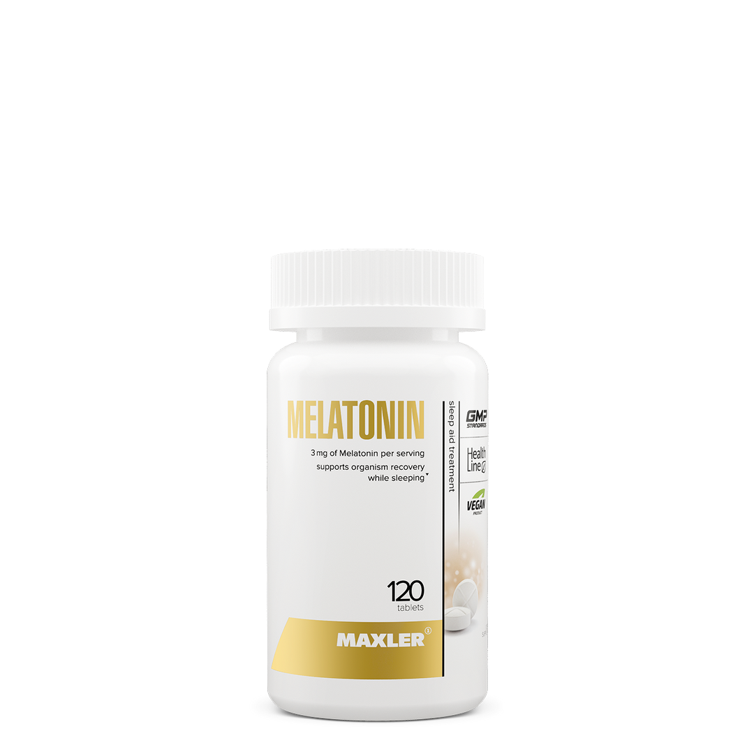 Maxler Melatonin supplement bottle on a white background