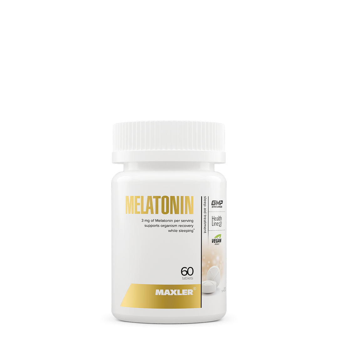 Maxler Melatonin supplement bottle on a white background