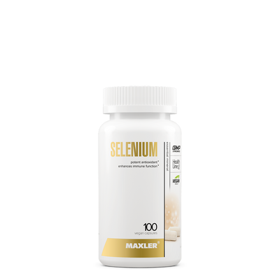 Maxler Selenium supplement bottle on a white background