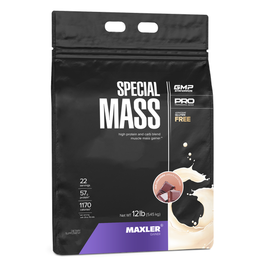 Maxler Special Mass supplement package on a white background