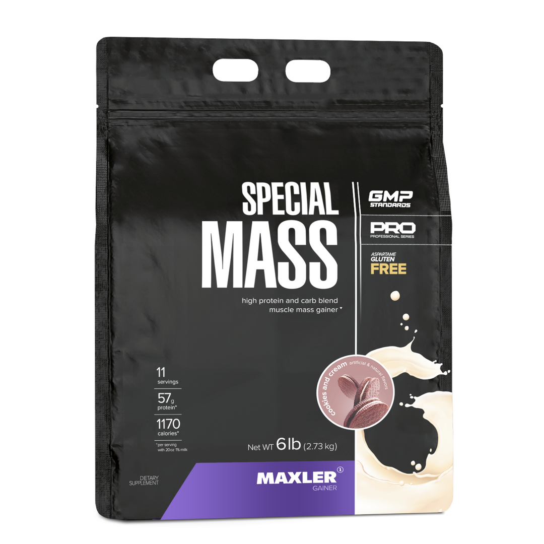 Maxler Special Mass supplement package on a white background