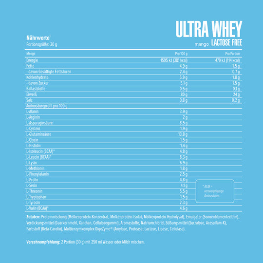 Ultra Whey Lactose Free