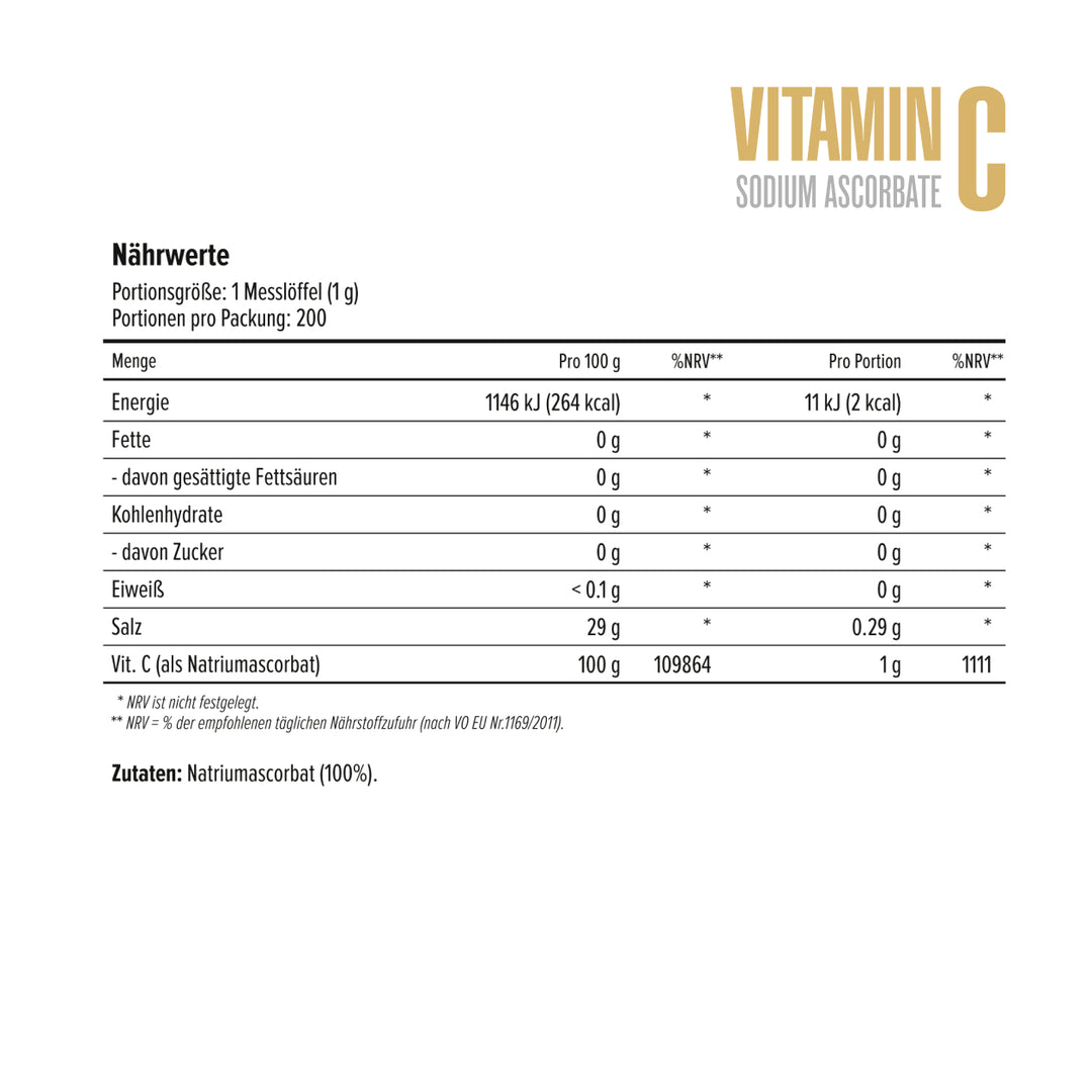 Vitamin C Sodium Ascorbate