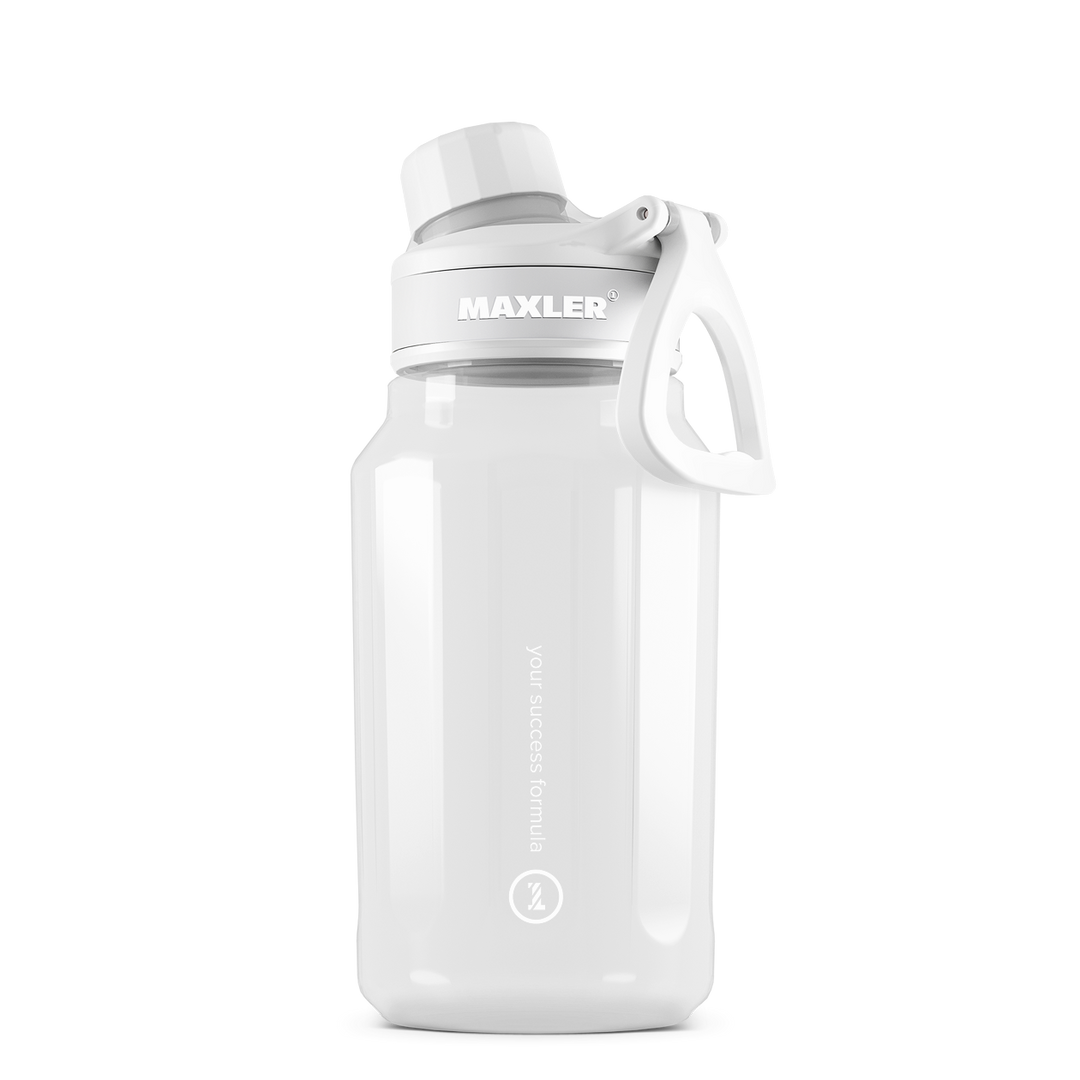 Maxler water bottle on a white background