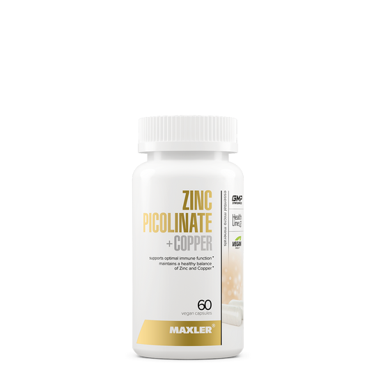 Maxler Zinc Picolinate + Copper supplement bottle on a white background