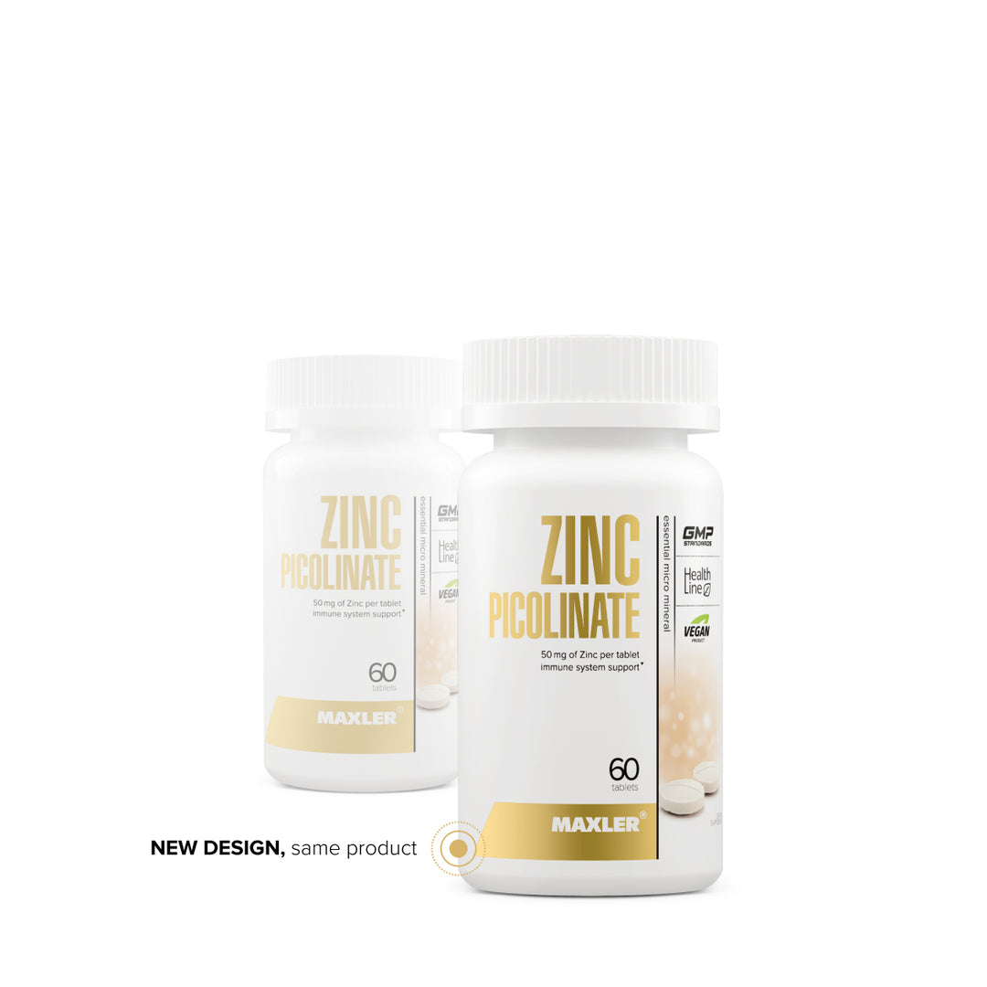 Two bottles of Maxler Zinc Picolinate on a white background