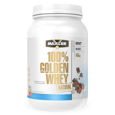 A photo of 100% Golden Whey Natural container.