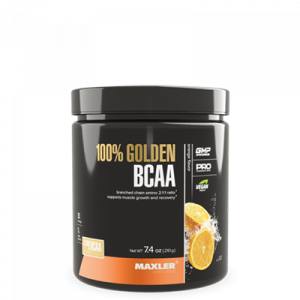 Maxler 100G BCAA Orange, 210g – Premium branched-chain amino acid powder in refreshing orange flavor for muscle recovery and endurance support