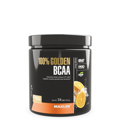 Maxler 100G BCAA Orange, 210g – Premium branched-chain amino acid powder in refreshing orange flavor for muscle recovery and endurance support