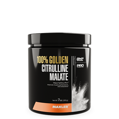 100% Golden Citrulline Malate in a plastic can