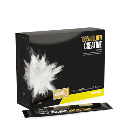 A photo of 100% Golden Creatine box.