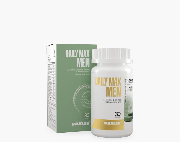 Daily Max Men 30 tabs bottle and box
