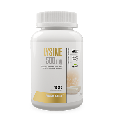 Lysine500mg in a plastic bottle