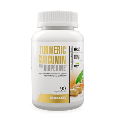 Turmeric Сurcumin Bioperine in a plasic bottle