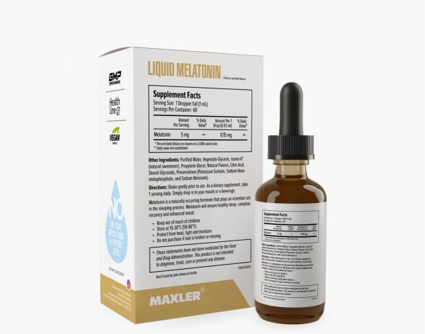 Liquid Melatonin bottle and box_back