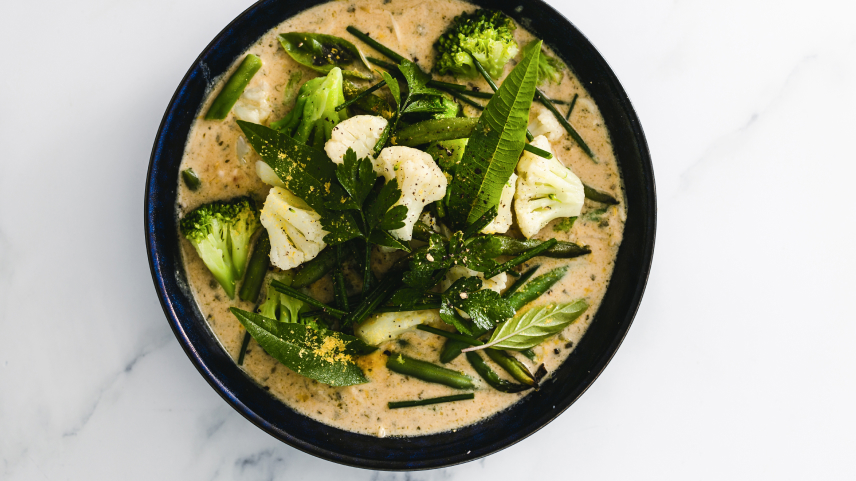 Mushroom soup with barley