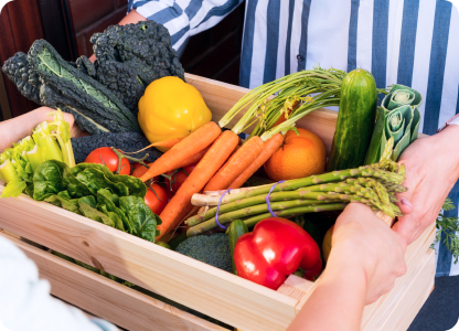 Variety of veggies