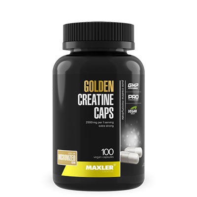 Golden creatine caps