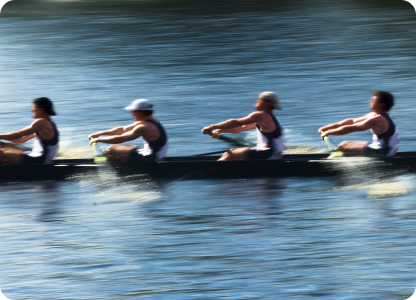 Rowers at the competition