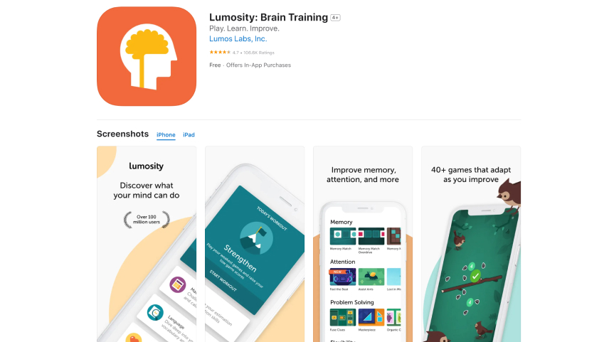 Lumosity app