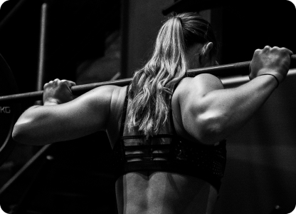 Woman doing weight lifting