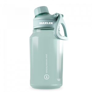 Maxler Water Bottle Shake&Mix in grey-green, preview image highlighting its modern look